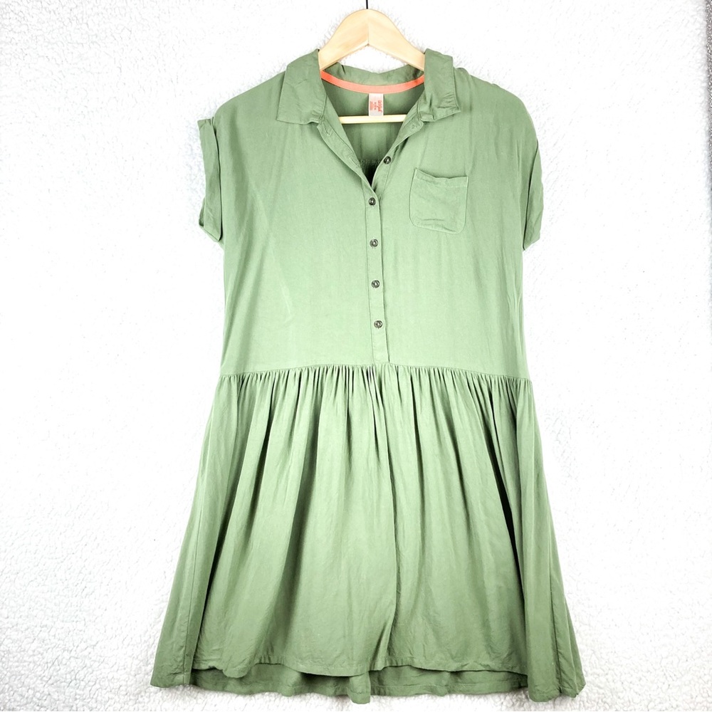 Army green Cat & Jack dress XL 14/16